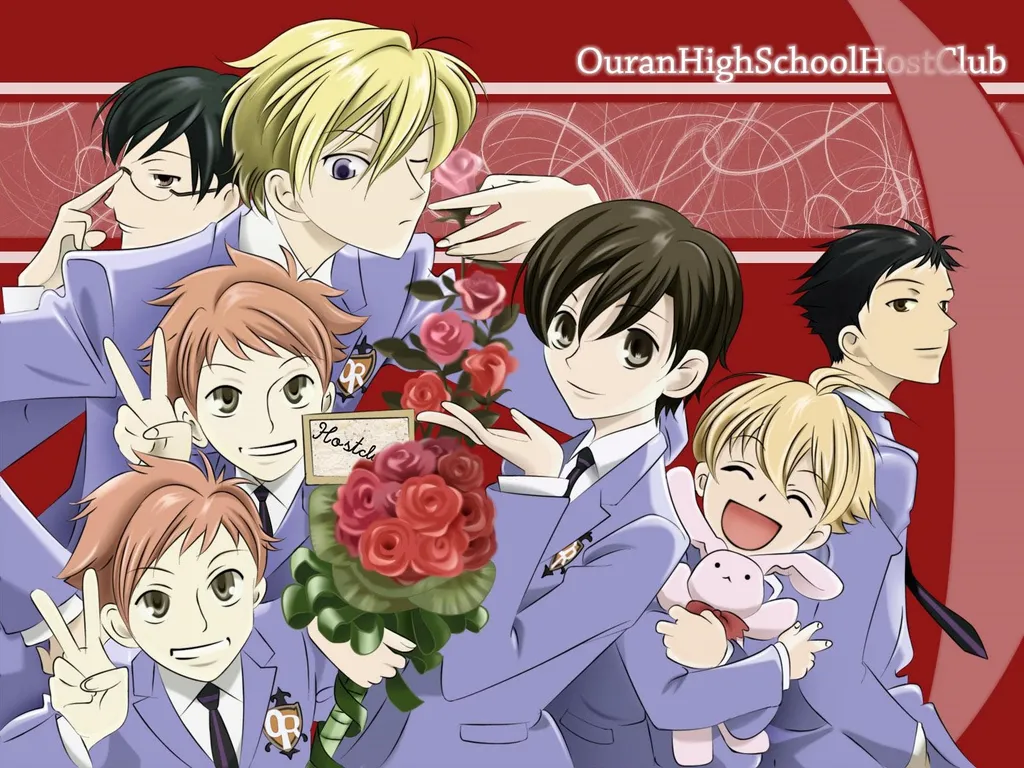 anime romance school_Ouran High School Host Club_