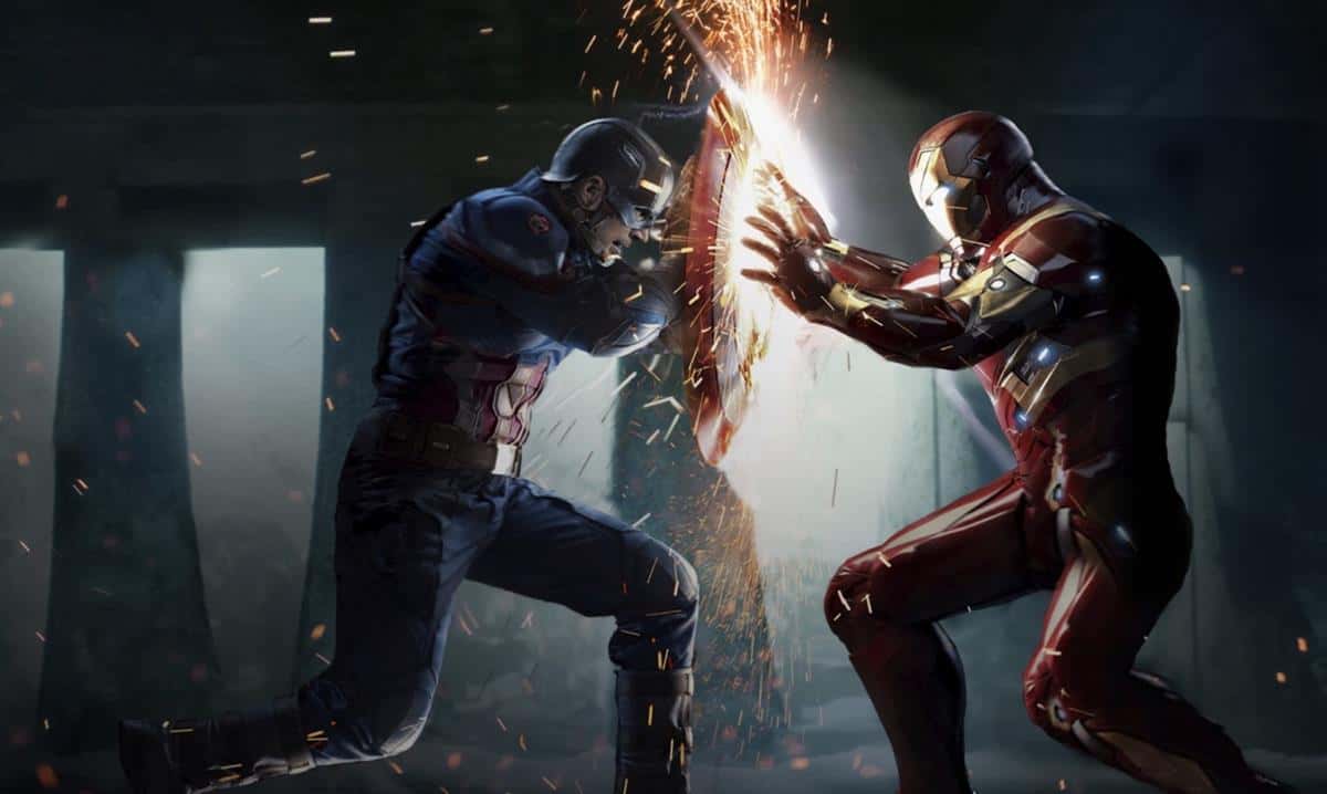Tren Tim Captain America dan Tim Iron Man